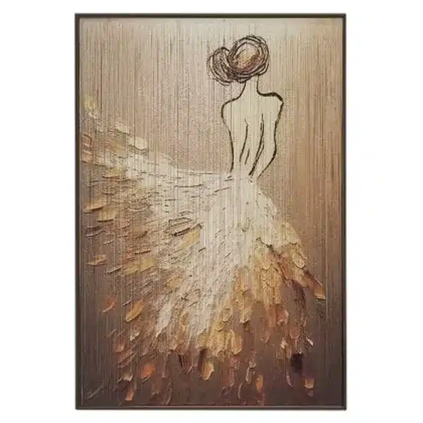 "JURK" paveikslas tapytas ant siūlų, 50x73 cm