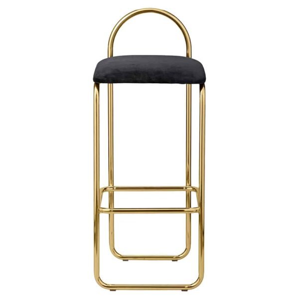 ANGUI pusbario kėdės, aukso spalvos rėmas