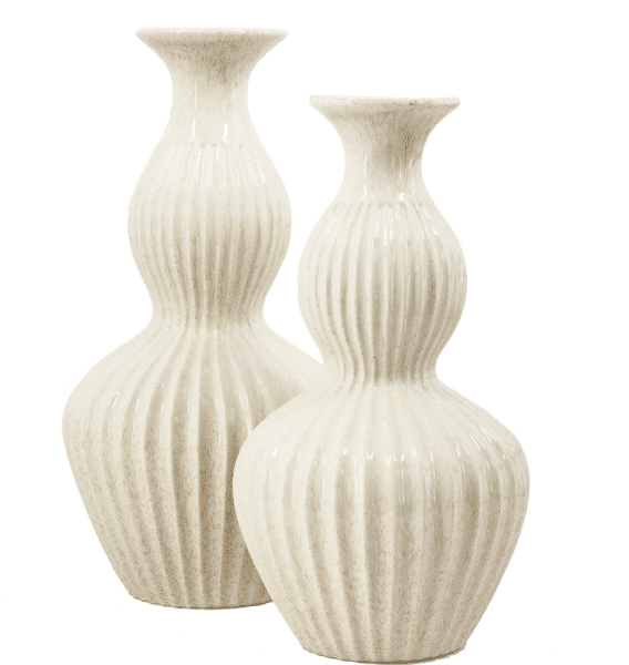 Keramikinė vaza smėlio spalvos