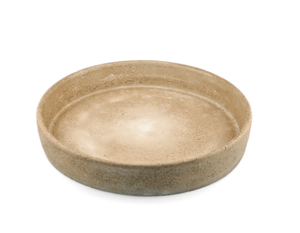 Apvalus padėklas, smėlio spalvos