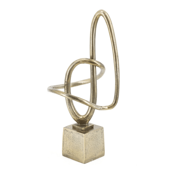 Aukso spalvos interjero skulptūra