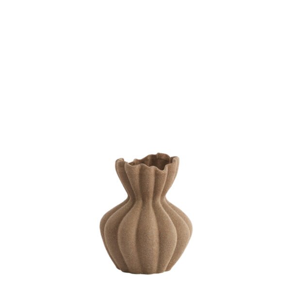Vaza dekoruota Ø20,5x24,5 cm SILLIAN keramika matinė ruda