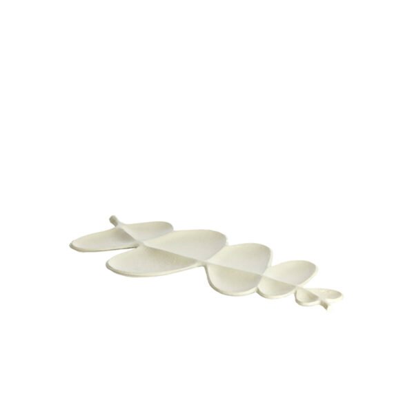 Padėklas 52x52x2 cm AKAKI kreminės spalvos