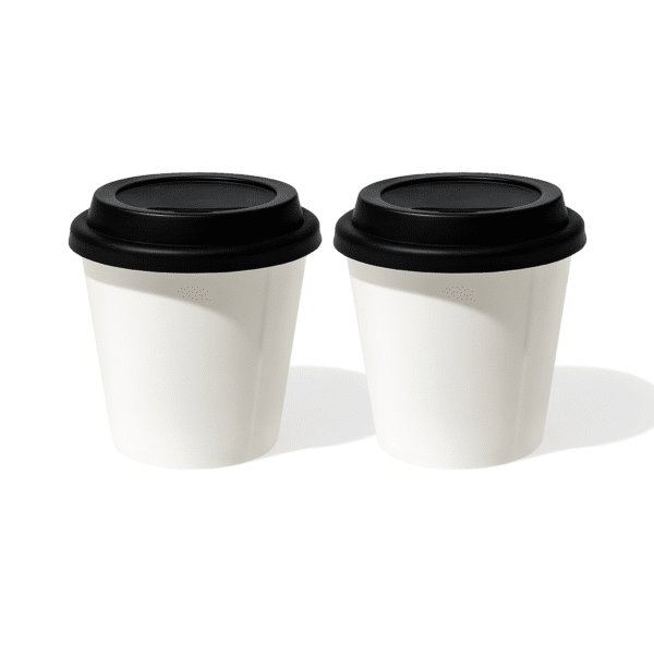 Puodeliai išsinešimui | Brooklyn su juodu silikoniniu dangteliu – puikiai tinka pasiimti su savimi (300 ml)